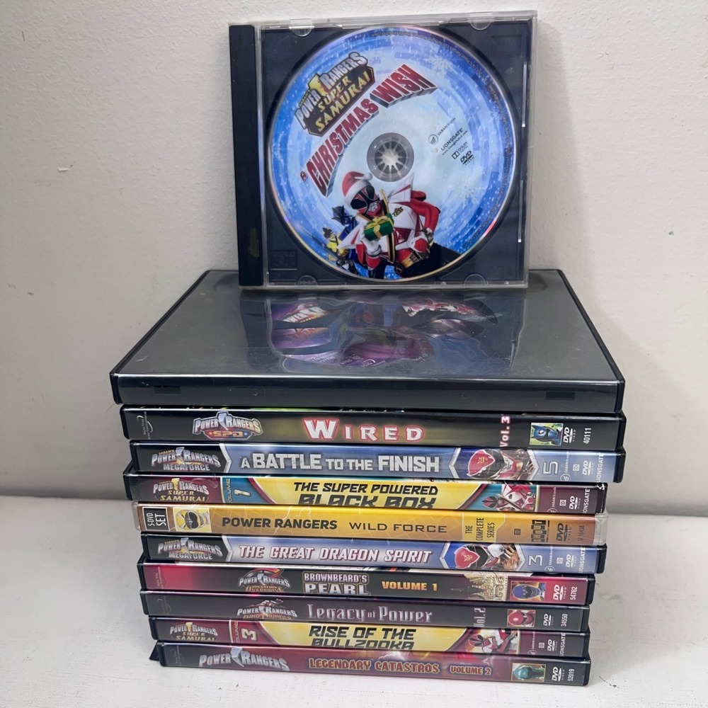 Power Rangers DVD Lot 11 Titles Wild‎ Force Complete Series Super Samurai Dino